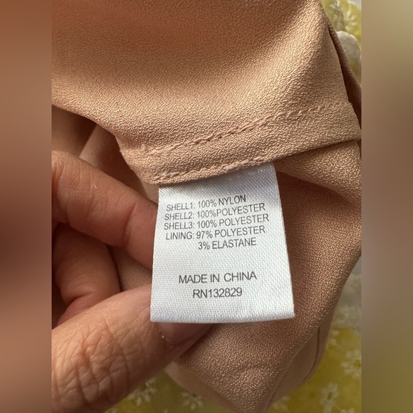 MAJORELLE Cady Mini Dress in Ivory & Pale Yellow S - Picture 15 of 16